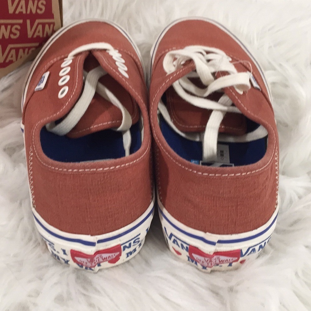 Vans Authentic SF “I LOVE MY VANS” Limited Edition Size 8.5 Unisex NEW - Picture 6 of 12